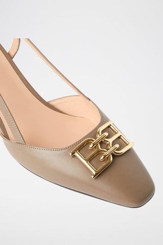 Escarpins en cuir de veau - Beige