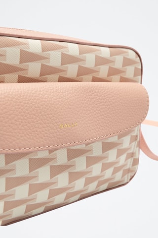 Sac bandoulière en cuir - Beige et rose