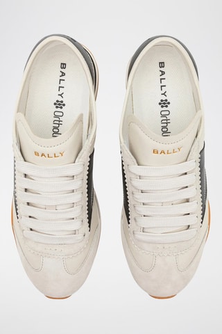 Baskets en cuir de veau nubuck - Bleu