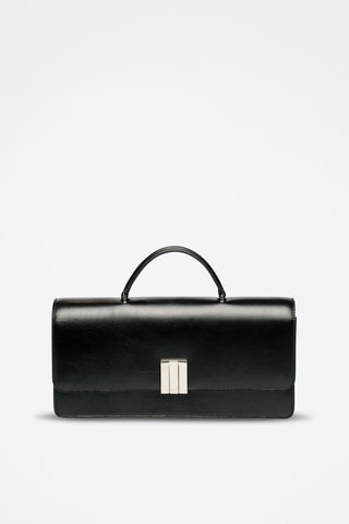 Sac à main en cuir d'agneau - Noir
