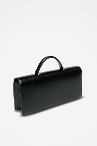 Sac à main en cuir d'agneau - Noir