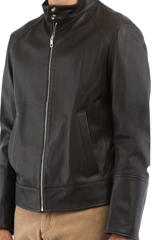 Veste en cuir d’agneau - Marron