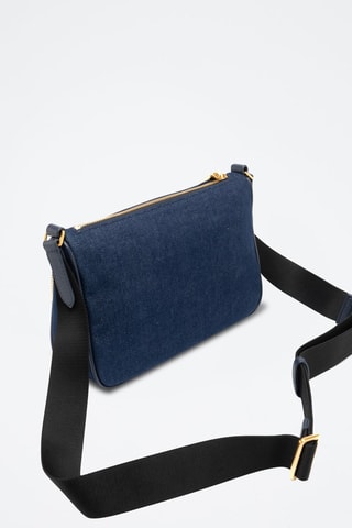 Sac bandoulière en jean - Bleu marine