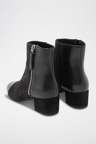 Bottines en cuir - Noir