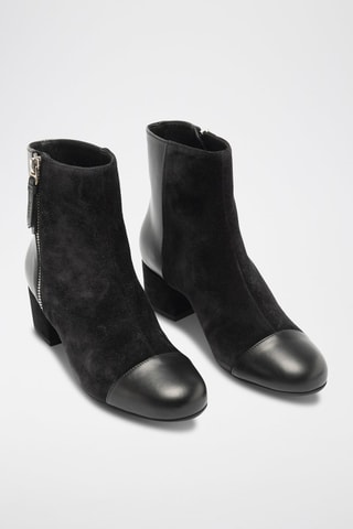 Bottines en cuir - Noir