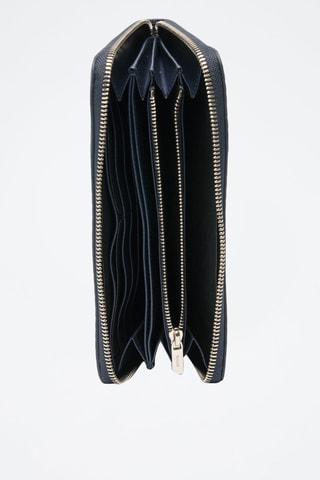 Compagnon en cuir - Noir et argenté