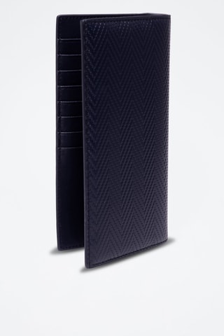 Compagnon en cuir - Bleu et argenté
