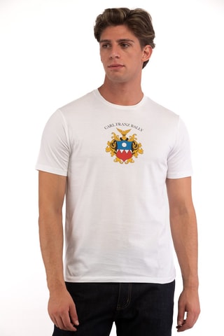T-shirt - Blanc, rouge, bleu et jaune