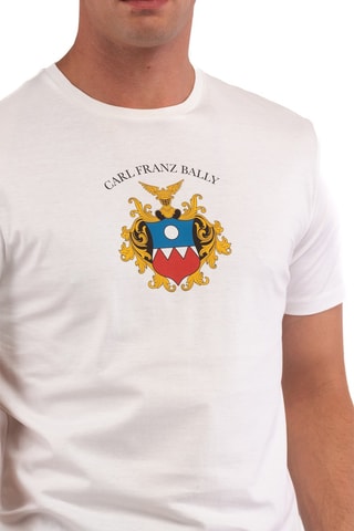 T-shirt - Blanc, rouge, bleu et jaune