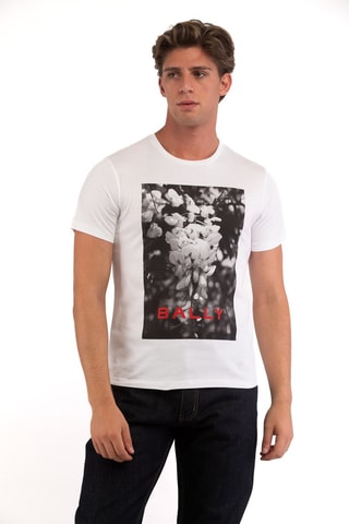 T-shirt - Blanc, noir et rouge