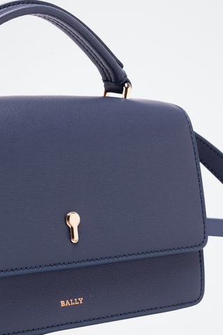 Sac bandoulière en cuir - Bleu
