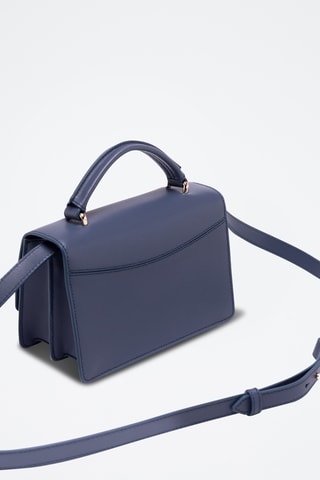 Sac bandoulière en cuir - Bleu