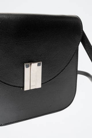 Sac bandoulière en cuir - Noir