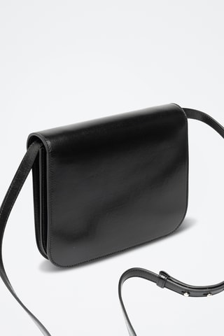 Sac bandoulière en cuir - Noir