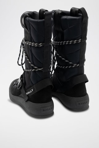 Après-ski en cuir - Noir