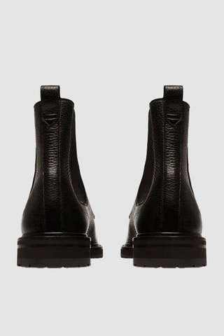 Boots Chelsea en cuir de cerf - Noir