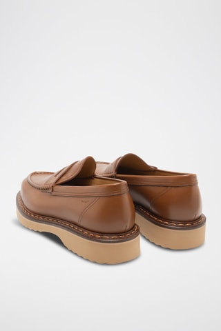 Mocassins en cuir de veau - Marron