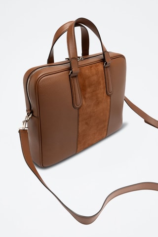 Porte-document en cuir - Marron