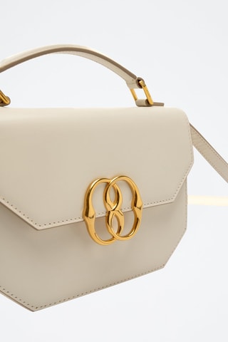 Sac à main en cuir de veau - Beige