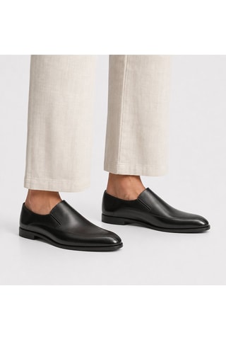 Mocassins en cuir de veau verni - Noir