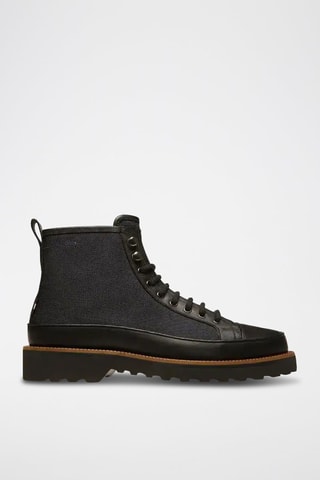 Boots en cuir de veau - Noir