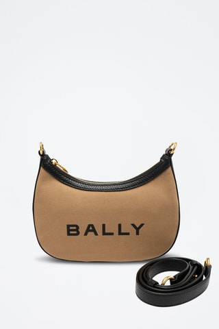 Sac bandoulière en cuir - Marron et beige