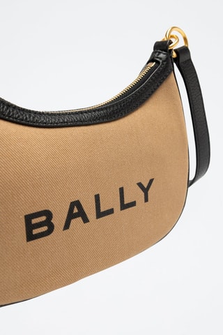 Sac bandoulière en cuir - Marron et beige