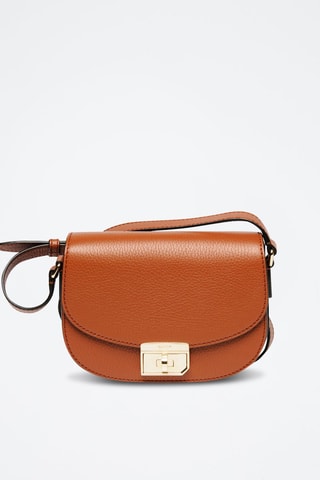 Sac bandoulière en cuir de veau - Orange