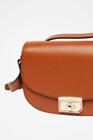 Sac bandoulière en cuir de veau - Orange