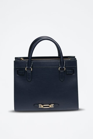 Sac à main en cuir - Bleu marine
