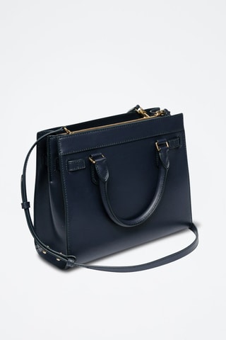 Sac à main en cuir - Bleu marine
