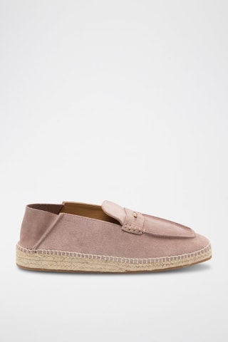 Mocassins en cuir de veau nubuck - Violet