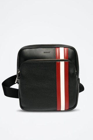Sac bandoulière en cuir - Noir
