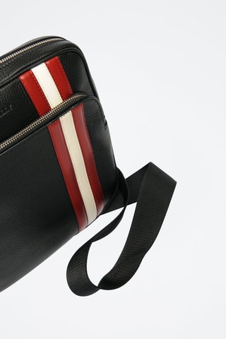 Sac bandoulière en cuir - Noir