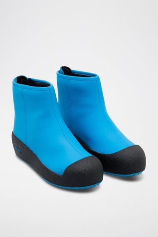 Bottines en cuir - Noir et bleu