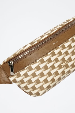 Sac banane en cuir - Beige et marron