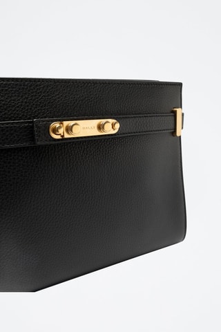 Sac bandoulière en cuir - Noir