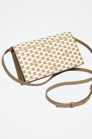 Sac bandoulière en cuir - Beige