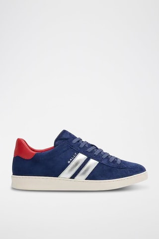 Baskets en cuir - Bleu marine