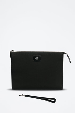 Pochette en cuir de veau - Noir