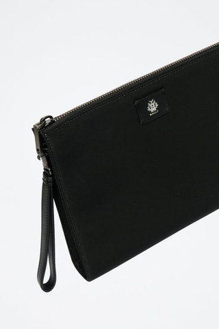 Pochette en cuir de veau - Noir