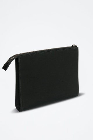 Pochette en cuir de veau - Noir