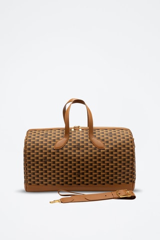 Sac bowling en cuir - Marron