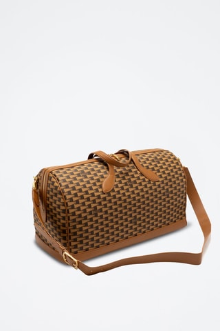 Sac bowling en cuir - Marron