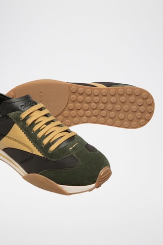 Baskets en cuir - Kaki