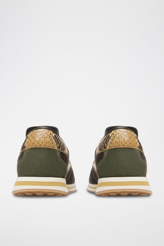 Baskets en cuir - Kaki