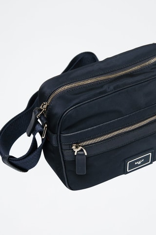 Sac bandoulière en cuir - Bleu marine
