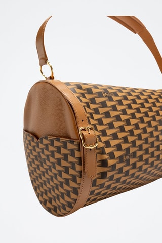 Sac tube en cuir - Marron