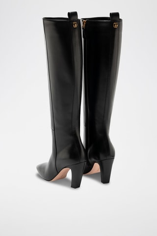 Bottes en cuir de veau - Noir
