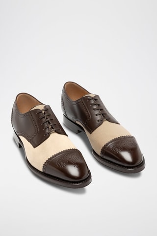 Derbys en cuir de veau - Marron foncé